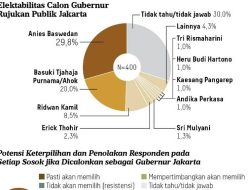 Survei Pilkada Jakarta: Anies 29,8 Persen, Ahok 20 Persen, Ridwan Kamil 8,5 Persen dan Kaesang 1 Persen