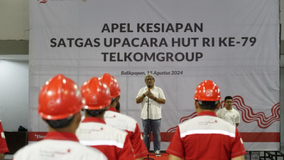 200 Personel TelkomGroup Sigap 24/7 Kawal Upacara HUT ke-79 RI di IKN