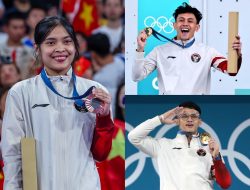 Sumbangan Medali Veddriq, Rizki dan Jorji Bikin Posisi Indonesia Melesat di Klasmen Olimpiade