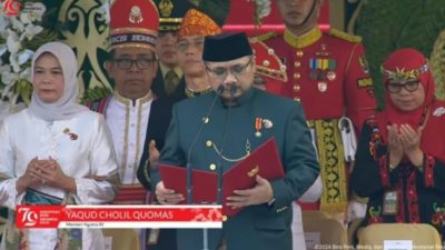 Banyak Dikomen Netizen, Begini Isi Lengkap Doa Menag Yaqut Saat HUT Ke 79 RI di IKN