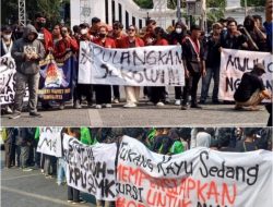 Spanduk Sindiran Bertebaran Saat Aksi  Demo Mahasiswa Solo: Pulangkan Jokowi
