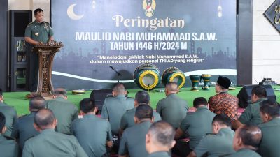 Kasad: Peringatan Maulid Nabi Momentum Refleksi Akhlak dan Kepemimpinan Rasulullah