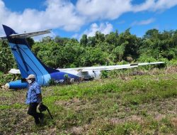 Pesawat Pembawa Rombongan Istri Pj Gubernur Papua Tergelincir di Bandara Yapen