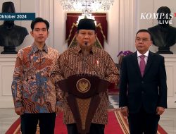 Diumumkan Prabowo, Berikut Daftar Lengkap Menteri Kabinet Merah Putih