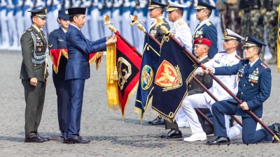 Grup 1 Kopassus Terima Tanda Kehormatan Samkarya Nugraha dari Presiden Jokowi