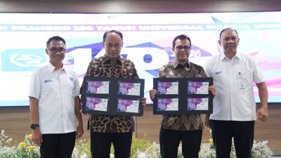 Pos Indonesia Serahkan Penghargaan Rising Star in Postal Development dan Meluncurkan Perangko Seri 150 Tahun UPU