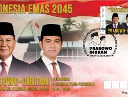 Pelantikan Prabowo Gibran Diabadikan di atas Prangko