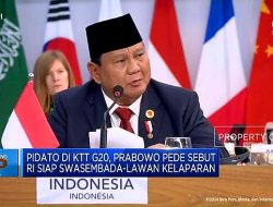Presiden Prabowo Suarakan Perdamaian di KTT G20: Kami Mendesak Gencatan Senjata Segera di Gaza dan Ukraina
