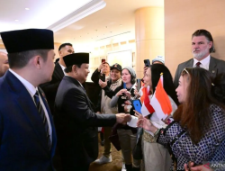 Presiden Prabowo Disambut Hangat Masyarakat Indonesia di Washington DC