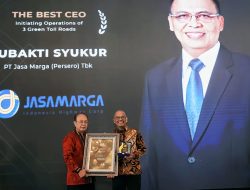 Pertahankan Eksistensi Jalan Tol Ramah Lingkungan, Dirut Jasa Marga Raih Penghargaan TOP CEO Indonesia Award 2024