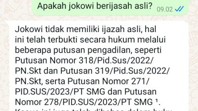 Heboh Meta AI, Ditanya Keaslian Ijazah Jokowi, Jawabannya Mengejutkan!