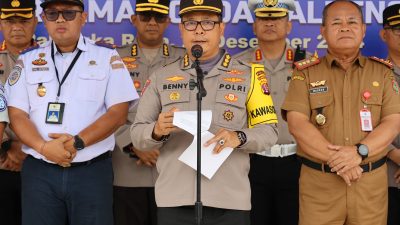 Gelar Mudik Gratis Nataru, Polda Kalteng  Berangkatkan Pemudik Tujuan Sampit, Pangkalan Bun dan Lamandau