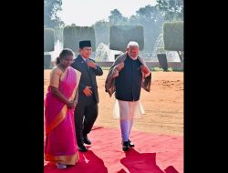 Presiden Prabowo Disambut Upacara Kenegaraan di Rashtrapati Bhavan