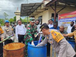 Resahkan Masyarakat Yahukimo Ratusan Miras Dimusnahkan