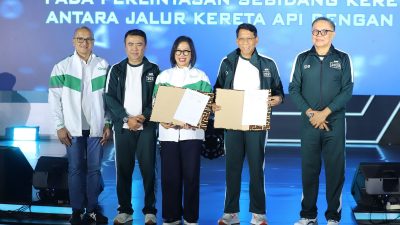 KAI – Grab Indonesia Teken MoU Tingkatkan Keselamatan Perjalanan di Perlintasan Sebidang