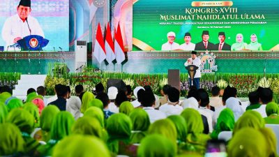 Buka Kongres Ke XVIII Muslimat NU, Presiden Prabowo Apresiasi Dedikasi Muslimat NU