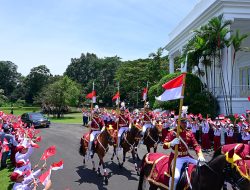 Presiden Prabowo Kerahkan Pasukan Berkuda Sambut Kedatangan Presiden Erdogan di Istana Bogor