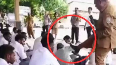 Viral Tendang Siswa SMP Demo Tolak MBG, Sekretaris Disdik Nabire Minta Maaf, Ini Pengakuannya