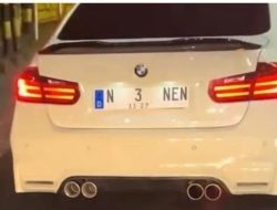 Viral Pelat Mobil Tak Senonoh N 3 NEN, Ngaku Buat Konten: Pengemudinya Minta Maaf