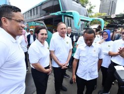 Mudik Aman dan Nyaman, Menteri Bahlil dan Dirut Pertamina Lepas 1.407 Pemudik