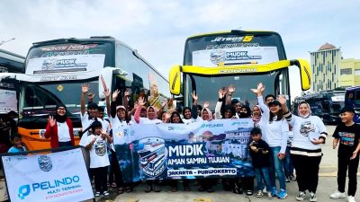 Dukung Mudik Bersama BUMN dan Pelindo Group 2025, PTP Nonpetikemas Berangkatkan 200 Pemudik ke Purwokerto