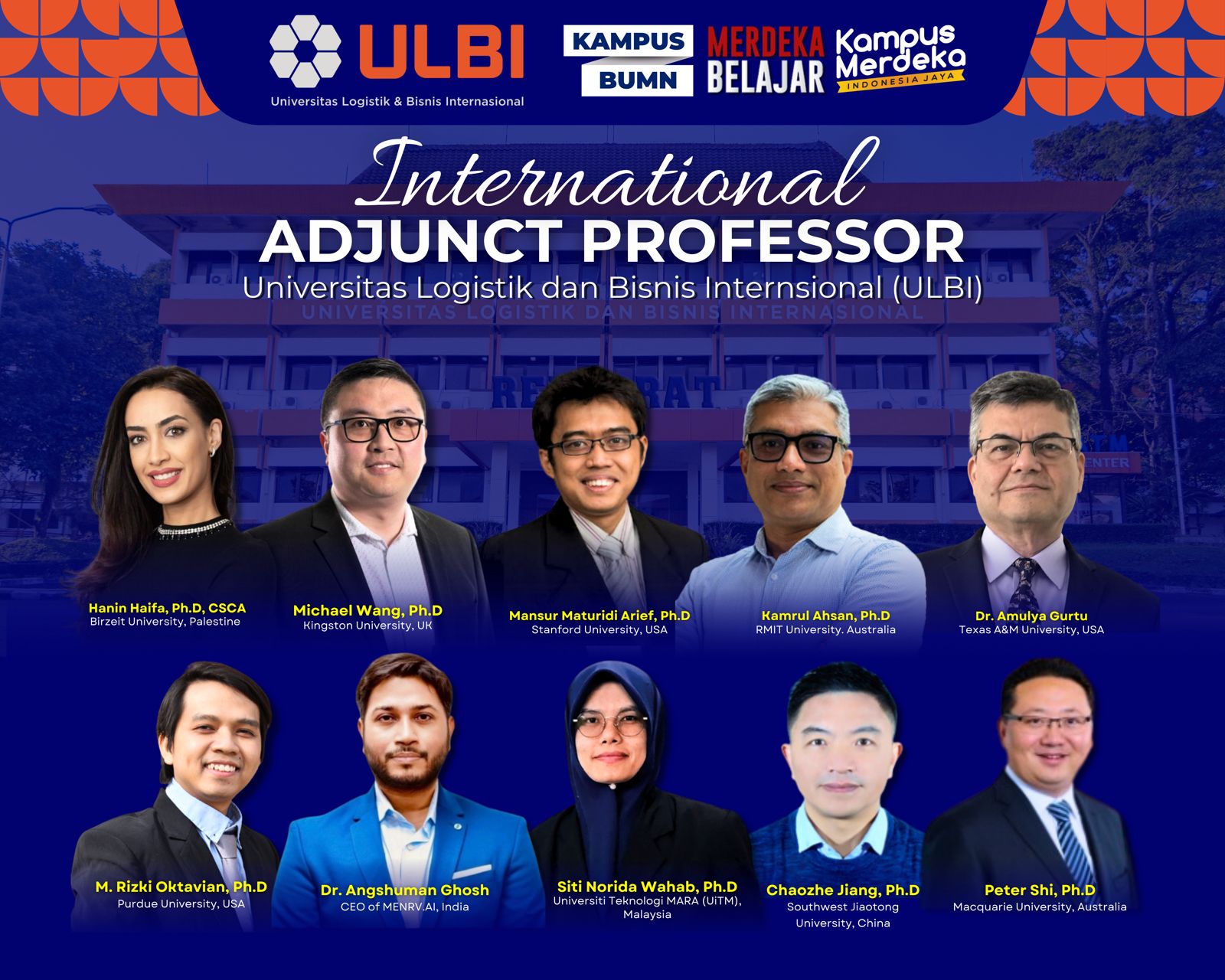 Universitas Logistik dan Bisnis Internasional (ULBI) akan memulai program Adjunct Professors Internasional, melibatkan mereka dalam proses pembelajaran di kampus ULBI. (Foto: Universitas Logistik dan Bisnis Internasional (ULBI).