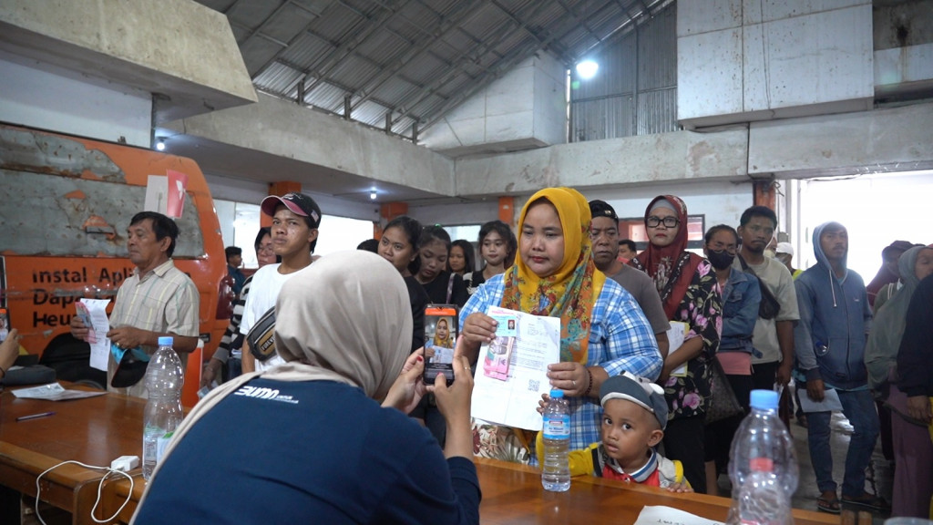 PosIND menyalurkan bansos PKH dan Program Sembako di Palembang, Sumatera Selatan. Sebanyak 48.900 KPM ditargetkan menerima bansos (Foto:Dok.PosIND)