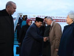 Presiden Erdoğan Sambut Hangat Presiden Prabowo di Bandar Udara Internasional Esenboğa