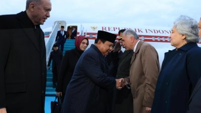 Presiden Erdoğan Sambut Hangat Presiden Prabowo di Bandar Udara Internasional Esenboğa