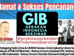 Sejumlah Tokoh Luncurkan Gerakan Indonesia Bersinar Dikawasan PKL dan UMKM Danau Cincin Jakarta Utara