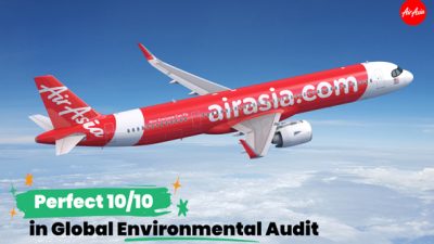 Sempurna! AirAsia Jadi Maskapai Terbaik dalam Audit Lingkungan Global