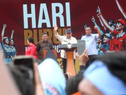 Janji yang Diumbar Prabowo di Hadapan Massa Buruh