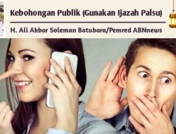 Kebohongan Publik (Gunakan Ijazah Palsu)