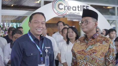 Direktur Utama PT Jasa Marga (Persero) Tbk. Rivan Achmad Purwantono (kiri) bersama Menteri Pekerjaan Umum (PU) Dody Hanggodo. (Foto : Jasa Marga)