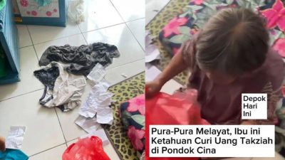 Viral Nenek Terekam Curi Uang Takziah di Depok, Polisi Temukan Bukti di Tong Sampah!