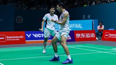 Selebrasi Nyeleneh Fajar/Fikri Usai Juara China Open 2025, Netizen Heboh!