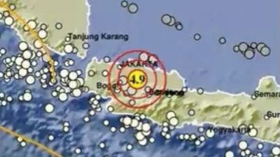 Gempa Magnitudo 4,9 Guncang Bekasi Rabu Malam, Terasa Hingga Jakarta dan Banten