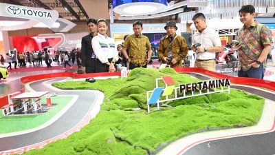 Booth Pertamina di GIIAS 2025 Bikin Heboh, Bisa Balapan dan Nonton MotoGP!