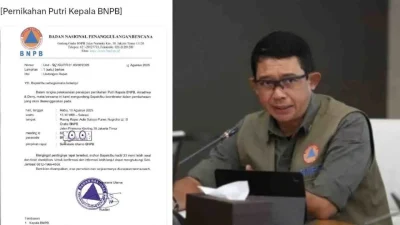 Surat BNPB untuk Rapat Pernikahan Putri Kepala Viral, Ini Klarifikasi Sekretaris Utama