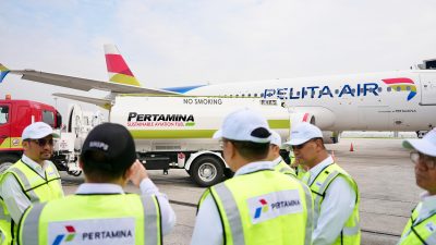 Pertamina Terbangkan Pesawat Pertama dengan Bahan Bakar Minyak Jelantah