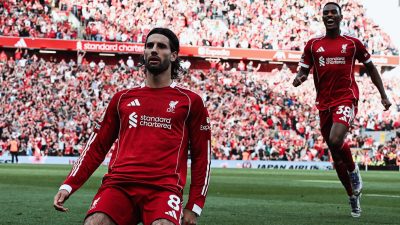 Kalahkan Arsenal, Gol Semata Wayang Szoboszlai Bawa Liverpool ke Puncak Klasmen