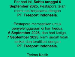 Band Ramai-ramai Nyatakan Mundur, Pespor 2025 Putus Kerja Sama dengan PT Freeport Indonesia