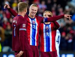 Haaland dan Aasgaard Tampil Beringas, Norwegia Bikin Moldova Luluh Lantak!