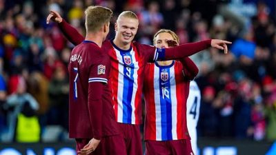 Haaland dan Aasgaard Tampil Beringas, Norwegia Bikin Moldova Luluh Lantak!