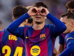 Menang Dramatis, Barca Naik ke Puncak Klasmen Liga Spanyol