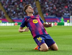 Fermin Hattrick, Barcelona Lumat 10 Pemain Olympiacos dengan Skor 6-1!