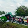 Kecelakaan Horor Bus Terguling di KM 313 Jalur B Tol Pemalang, 4 Orang Tewas