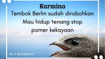 Tembok Berlin sudah dirobohkan Mau hidup tenang stop pamer kekayaan