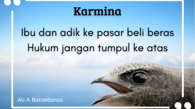 Ibu dan adik ke pasar beli beras Hukum jangan tumpul ke atas
