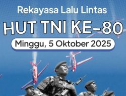 Rekayasa Lalin Saat HUT ke-80 TNI di Monas, Hindari Rute Berikut Ini